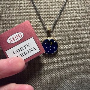 Murano sterling silver necklace Starry Night